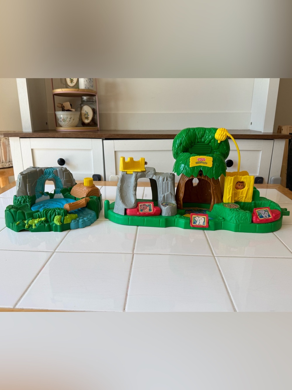 Vintage Fisher-Price Little People Zoo Animal Playsets 1998 & 2001 TESTED WORKS! - Picture 6 of 16